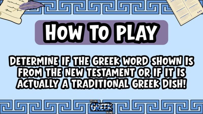 It's All Greek To Me!
